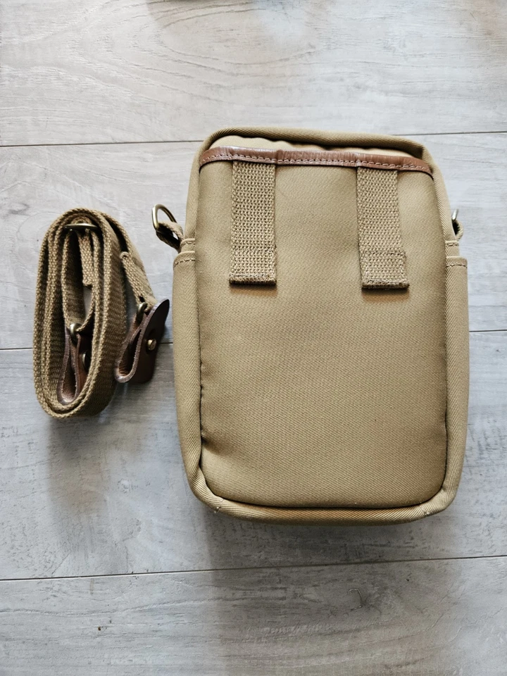 💥BILLINGHAM Bolsa de polizón compacta Bolso para cámara Correa para el hombro Lona Cuero Foto 3 de 4