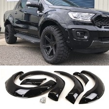 For Ford Ranger 2019-2022 Wheel Arches Extension Fender Flares Set Gloss Black