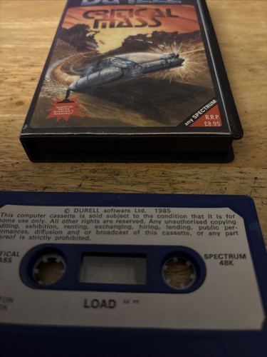 Critical Mass ZX Spectrum 48K - Durell - Rare!! - Picture 3 of 5