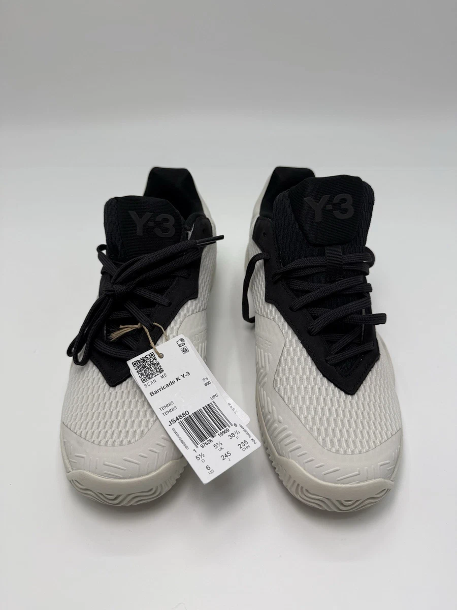 y*y様 Black&White ブラック&ホワイト藤田さいきモデルキャディバッ Adidas Y-3 Barricade K Sneakers Women 6 White Black Yohji Yamamoto