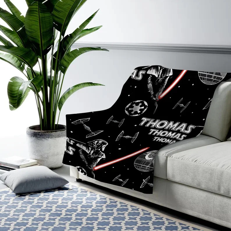 Disney Star Wars Darth Vader Death Star Galaxy Edge Customize Fleece Blanket