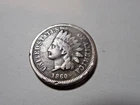 1860 CN Indian Head Penny in solid VG condition. Rotated reverse. Some Liberty.