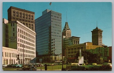 OAKLAND California Cityscape Vintage Postcard c.1965 Broadway Smith's Kress