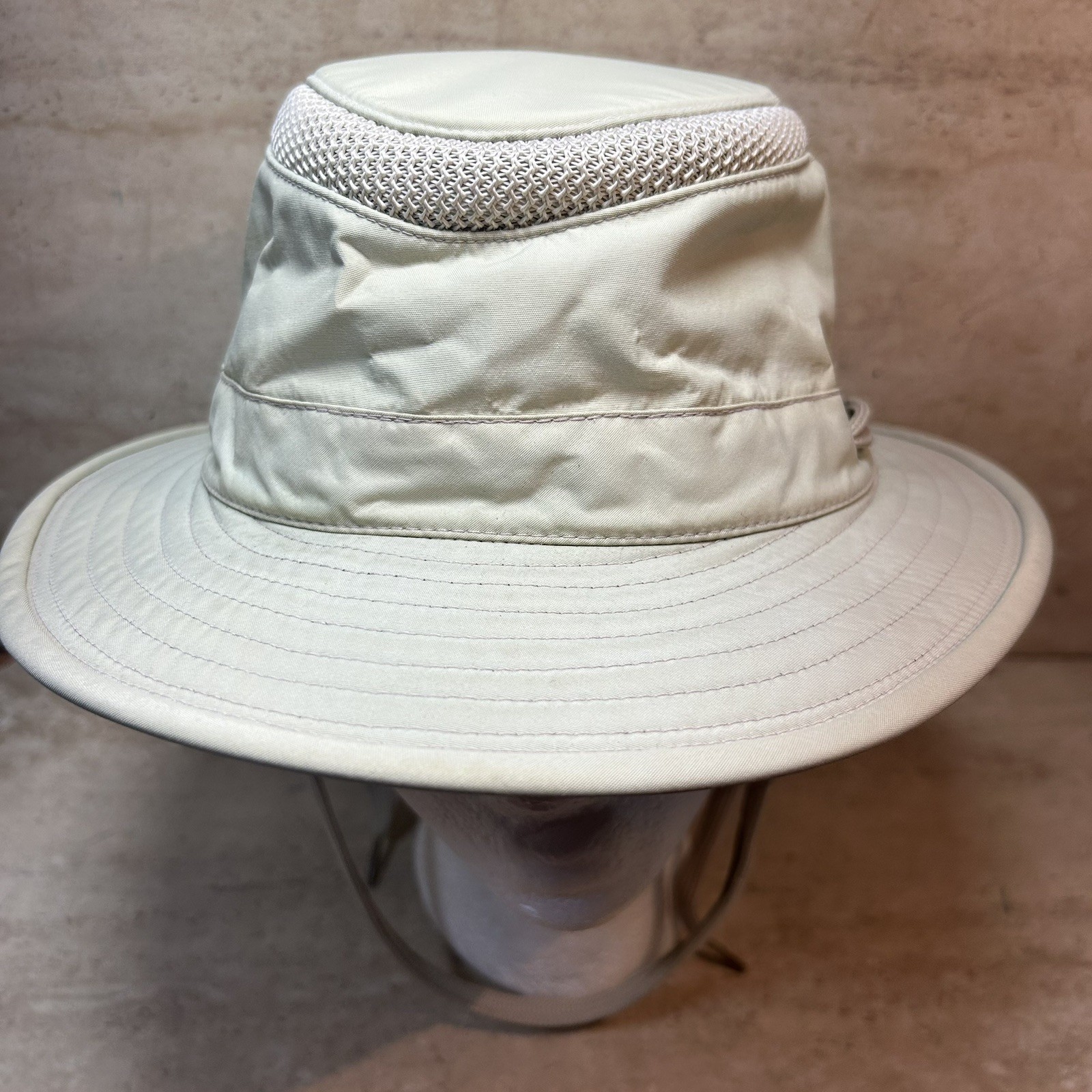 Tilley Airflo LTM5 Hat Khaki Fishing Vented Sun Cap Waterproof Size 7 Read