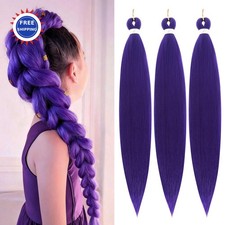 Purple Braiding Hair 24 Inch Pack 24Inch Packs Stretched Colored Extensions