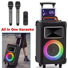 JYX AN20 Karaoke Machine Large Loud Party Audio Bluetooth Speaker Black