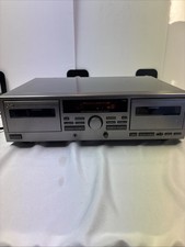 JVC TD-W209 Auto Reverse Double Cassette Deck Dolby B-C NR HX PRO Tested Works