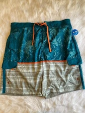 Wave Zone Swimtrunks Mens Size 2XL Cargo Trunk