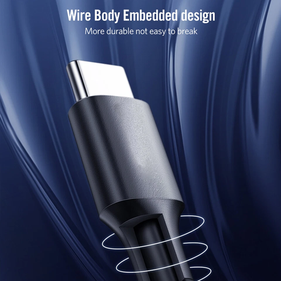 1-Pack Fast USB C To Type-C Fast Charging Data SYNC Charger Cable Cord 3FT NEW! - Image 3 of 4