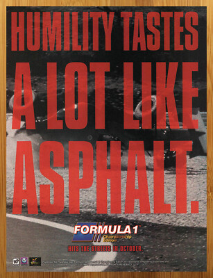 1997 Formula 1 Championship Edition PS1 Vintage Print Ad/Poster Racing Game Art