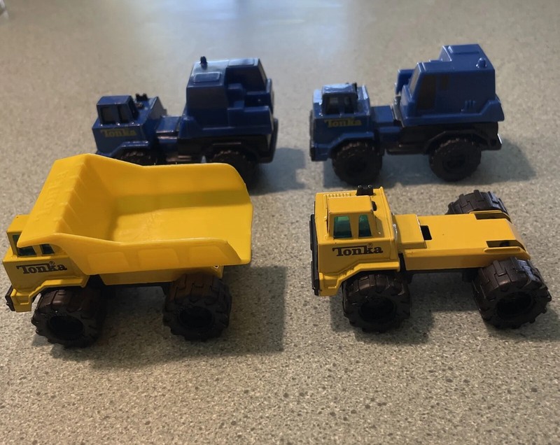 1992 Tonka Truck Lot of 4 Construction Vehicles