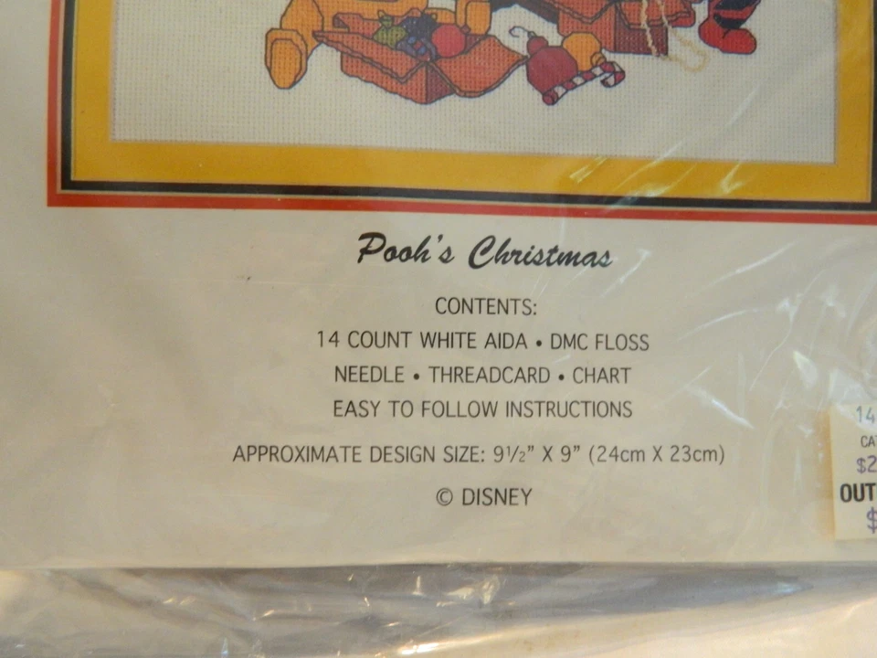 C-25 NUEVO CATÁLOGO DISNEY KIT PUNTO DE CRUZ CONTADO "NAVIDAD DE POOH" Foto 3 de 4