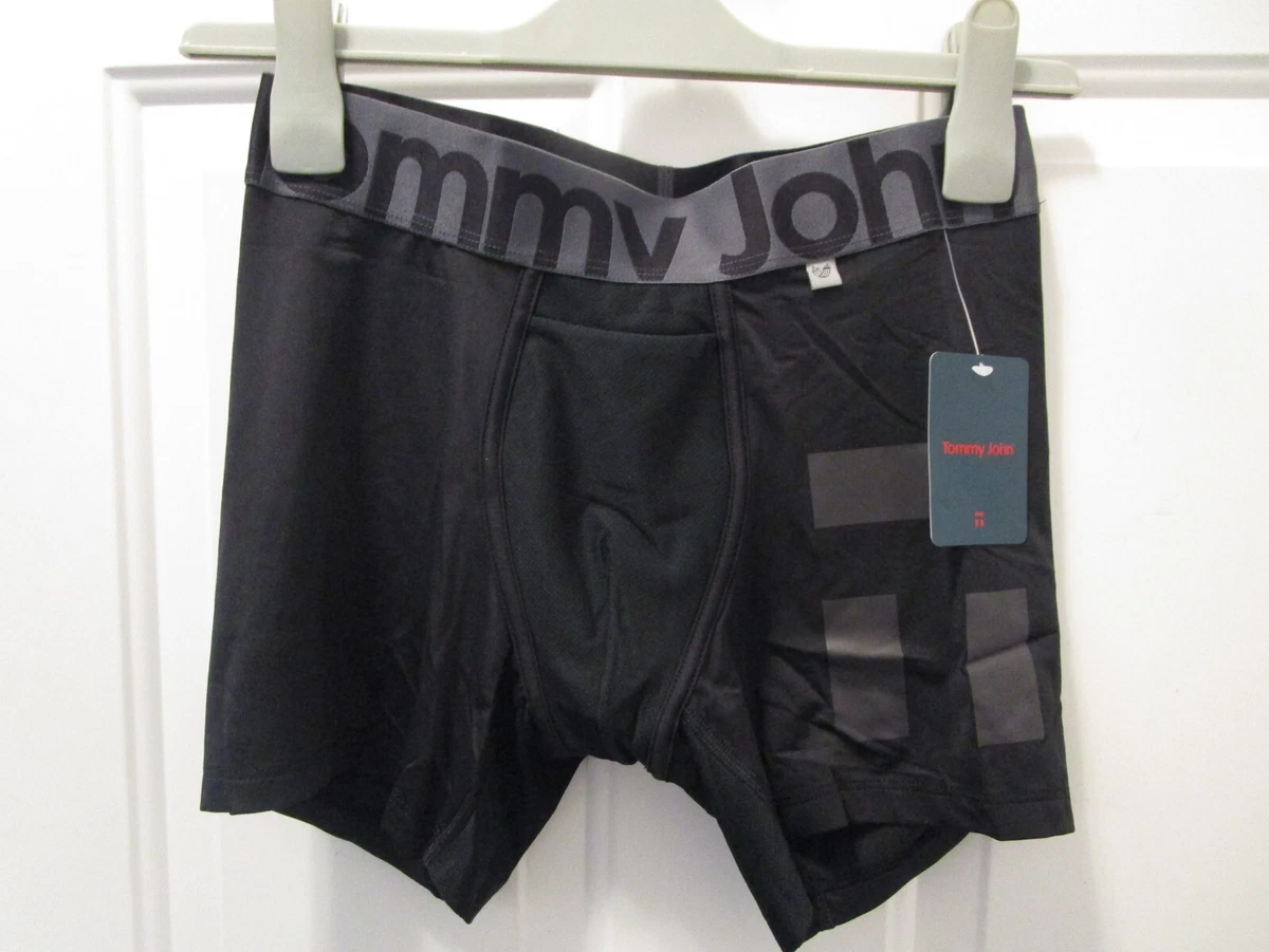 TOMMY JOHN 360 SPORT HAMMOCK POUCH 4 BOXER BRIEF TRUNK IN BLACK SIZE SMALL  NEW