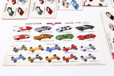 Lot De Catalogues Miniatures Pilen Spain – Années 70 – Collection Voitures – Occasion