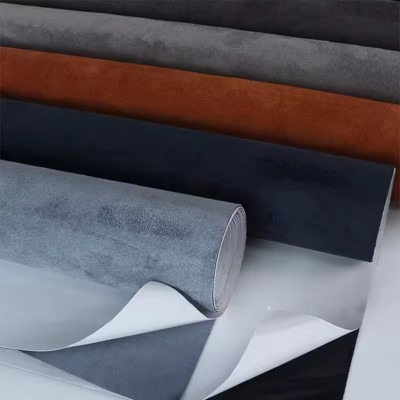 Self Adhesive Faux Suede Fabric Wrap Film Sticker Stretch DIY Car Interior Craft
