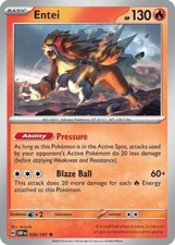 Pokemon - Entei - 030/197 - Obsidian Flames  - Holo Rare - NM/M