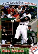 2009 Midwest League Prospects Grandstand #10 Allan Dykstra San Diego California 