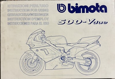 Bimota 500 V-due Betriebsanleitung / owner's manual