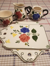 Villeroy & Boch Bauernblume - Konvolut 2xBrettchen, 1xTasse, 1xMilchkännchen