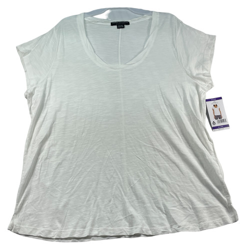 Social Standard Sanctuary Blouse Womens size XXL White Scoop Neck Casual New