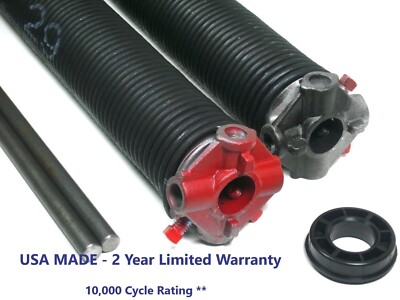 Garage Door Torsion Springs PAIR .250 x 2'' ID x Select Length -USA MADE*