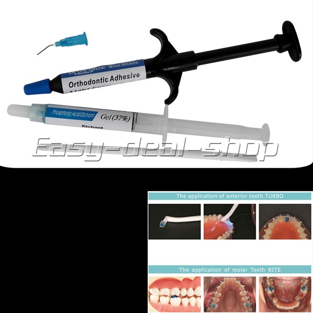 5 × Dental Cement Light Cure Orthodontic Bracket Bonding Adhesive Glue