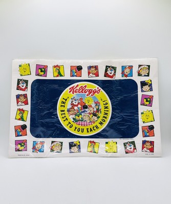 1996 Vintage Kellogg s Cereal Table Placemat