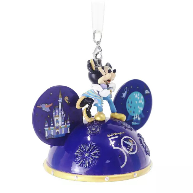 Disney 50th Anniversary Light Up Ears And Keychain Memorabilia NEW Walt Disney World 50th Anniversary Mickey Ears  main image 4