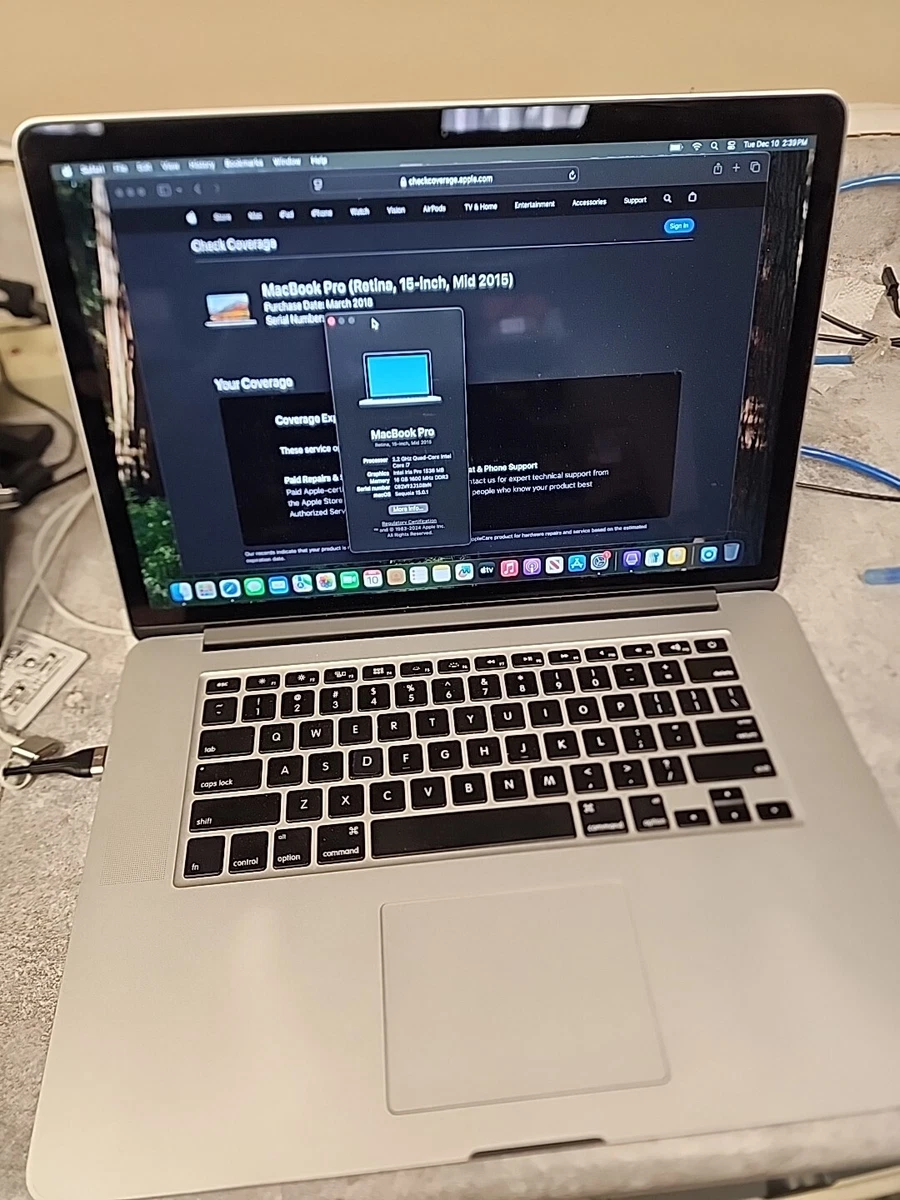 MacBook Pro 15\" 2015 i7 16GB 500GB 美品 Apple Macbook Pro 15 Inch 2015 Retina - i7 16GB RAM + 512GB SSD