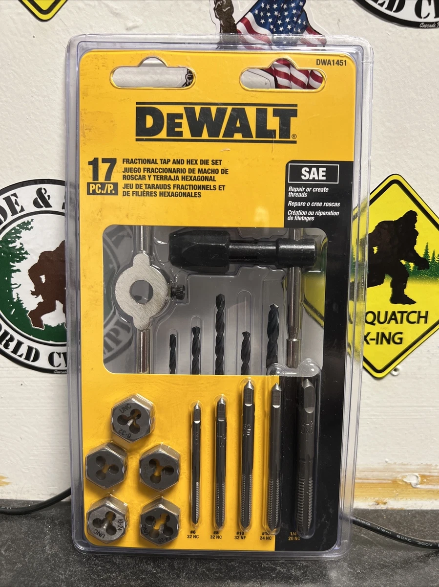 Dewalt fractional tap and die set deals