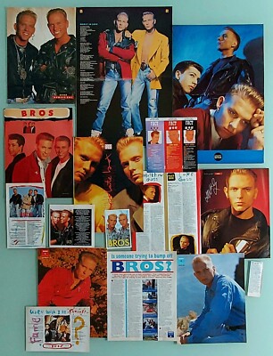 BROS - LOT #3 / Matt Luke Goss Pinup Clippings Songwords / Push Too Much Madly