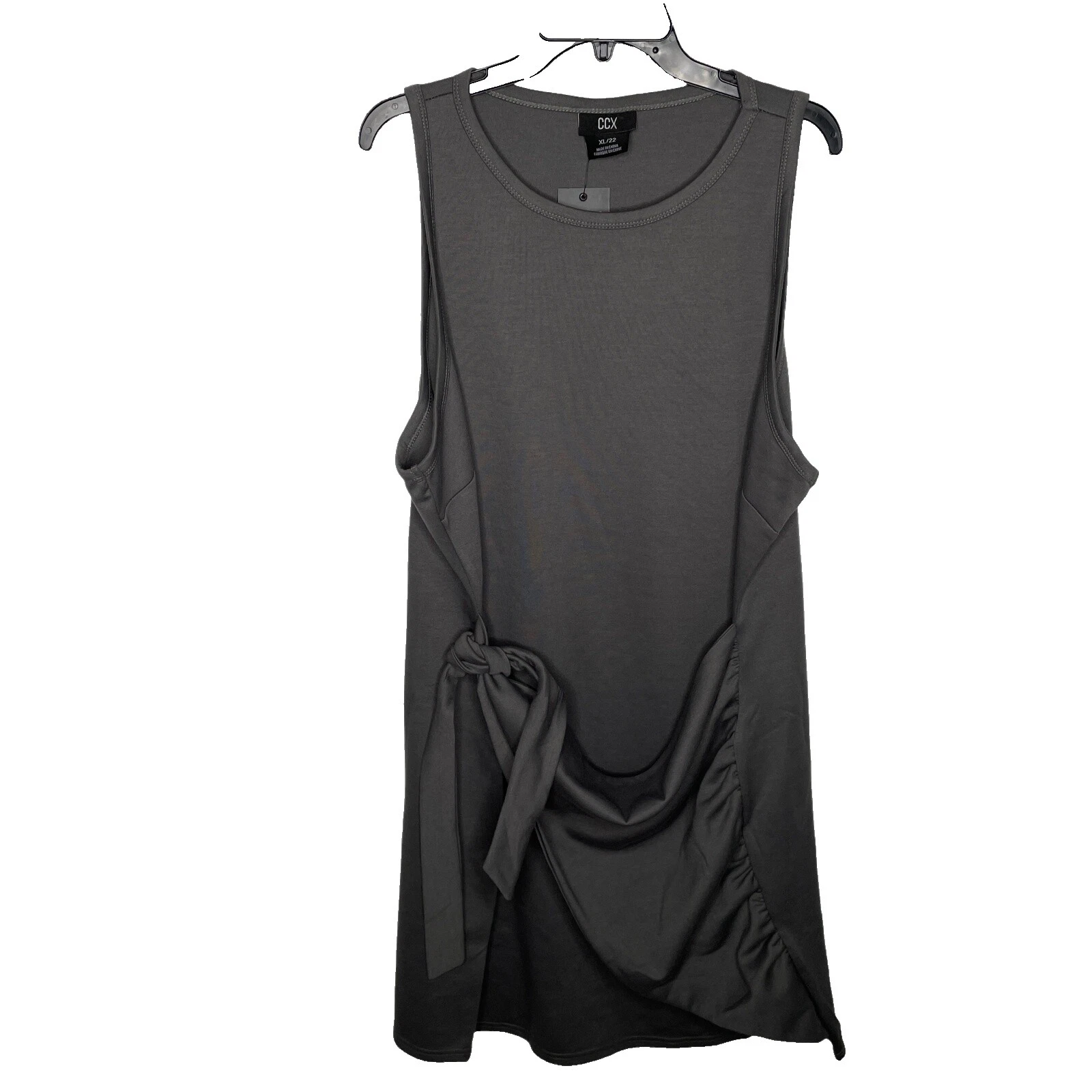 Knee Length Cotton Solid Plus Size Dresses for Women