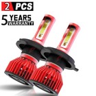 2X LED faros H4 para for Toyota Tacoma 1997-2015 Luces bajas blancas 6500K