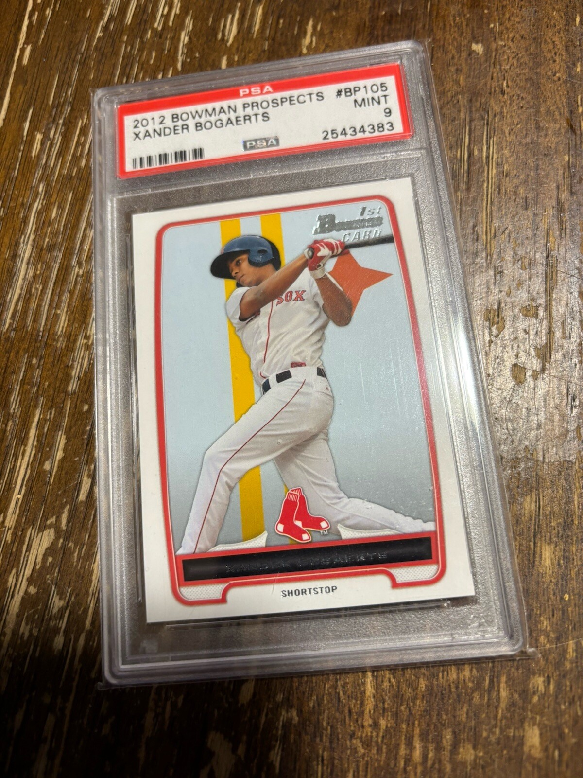 2012 Bowman 1st Prospects PADRES RED SOX Xander Bogaerts Rookie Card RC PSA 9