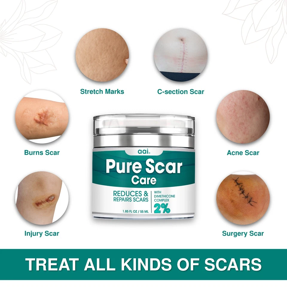 Scar Removal Advanced Cream Treatment Gel for Surgical Scars, Acne Scars, C-Sect - Image 2 of 4