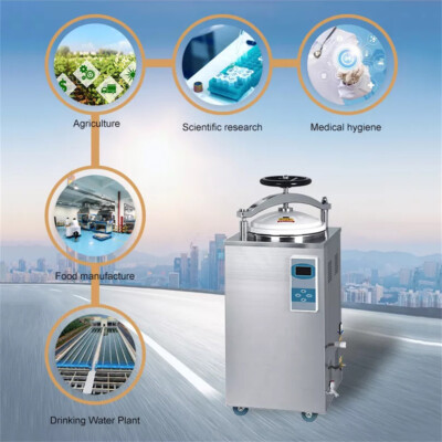 35L Vertical Pressure Steam Autoclave Sterilizer Automation 33psi 105 -134  USA