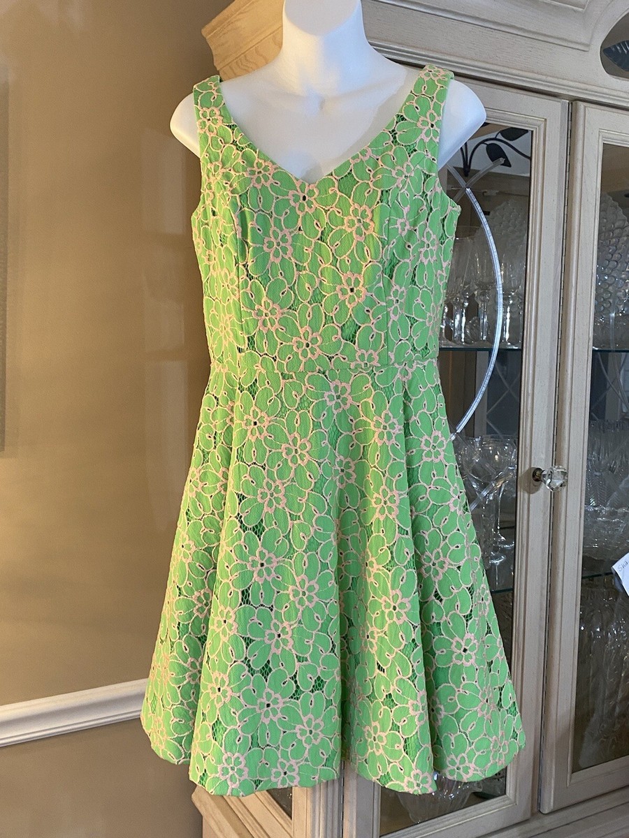 lilly pulitzer green lace dress Lilly Pulitzer