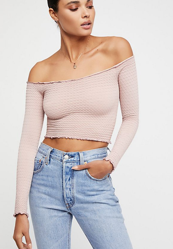 Long Sleeve Crop Top Ballet 