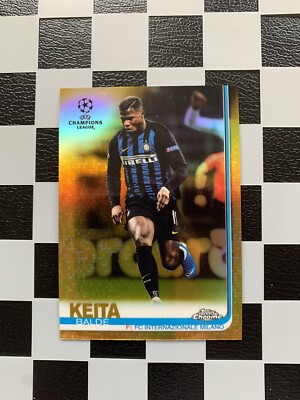 2018-19 Topps Chrome UCL Keita Balde Diao Gold /50 Inter Milan b