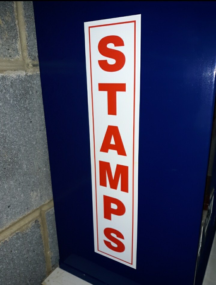 Shipman Stamp Vending Machine replacement decal. eBay