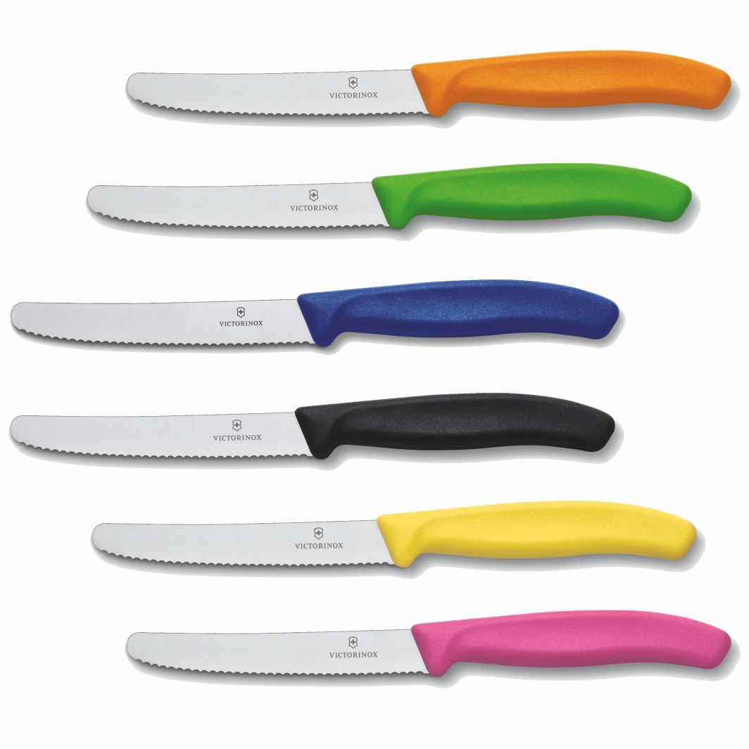 6 - Tomatenmeser Messer Kochmesser Victorinox Brötchenmesser - bunt s
