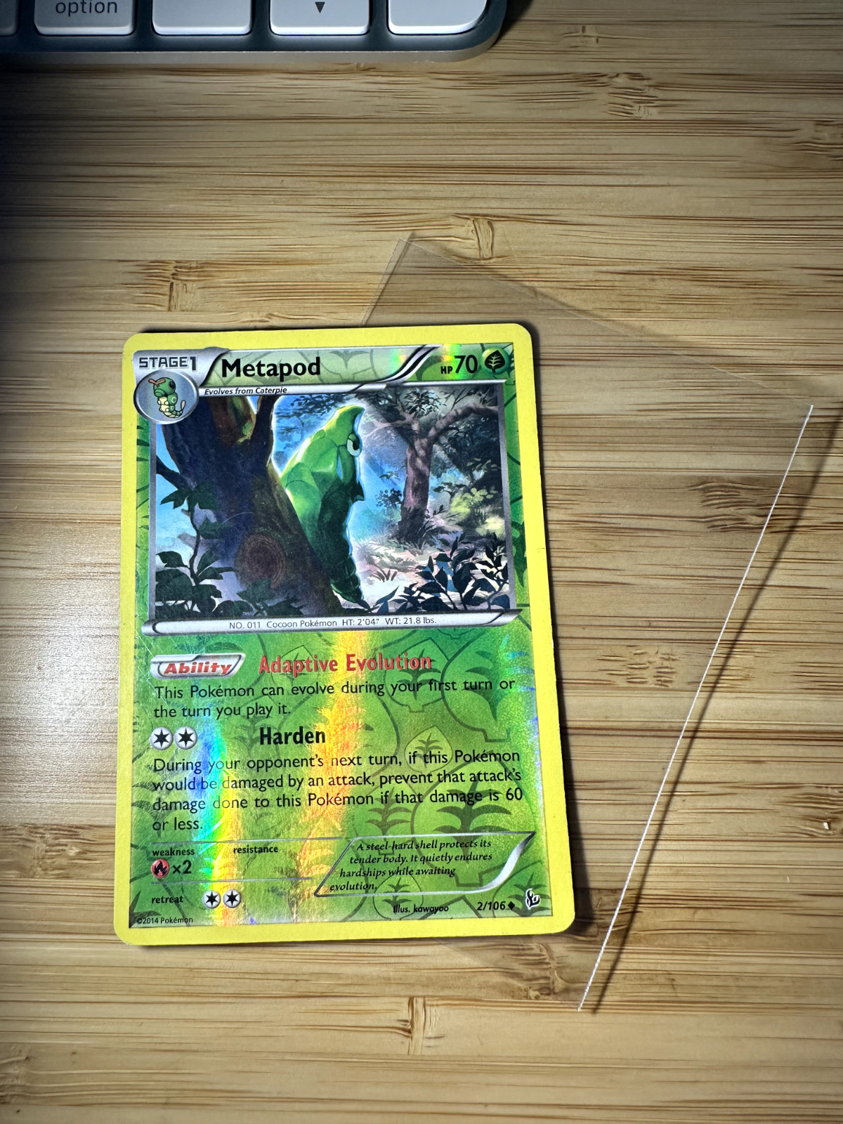 Metapod 2/106 Flashfire Reverse Holo
