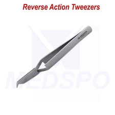 Dental Bracket Holding Reverse Action Tweezer Orthodontic Direct Bonding Forceps