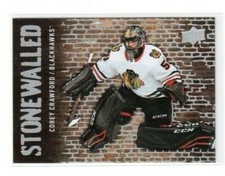 2018-19 Upper Deck Series 1 Stonewalled SW-17 Corey Crawford Chicago Blackhawks