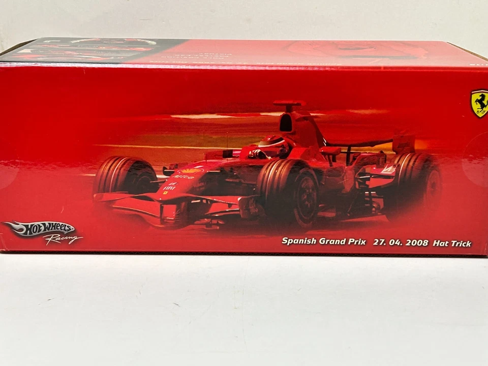 1:18 Scale Hot Wheels 2008 Ferrari Grand Prix Winner Kimi Raikkonen Perfect Race - Image 4 of 4