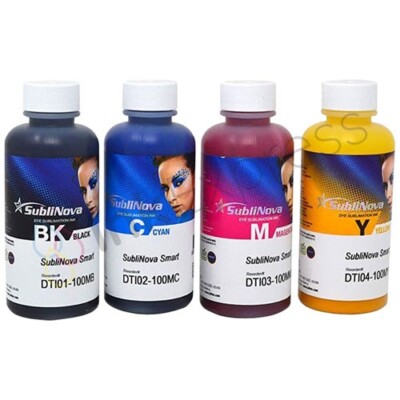 Inktec Sublinova Dye Sublimationstinte Set 4 Farben (100ml Proben) für Epson