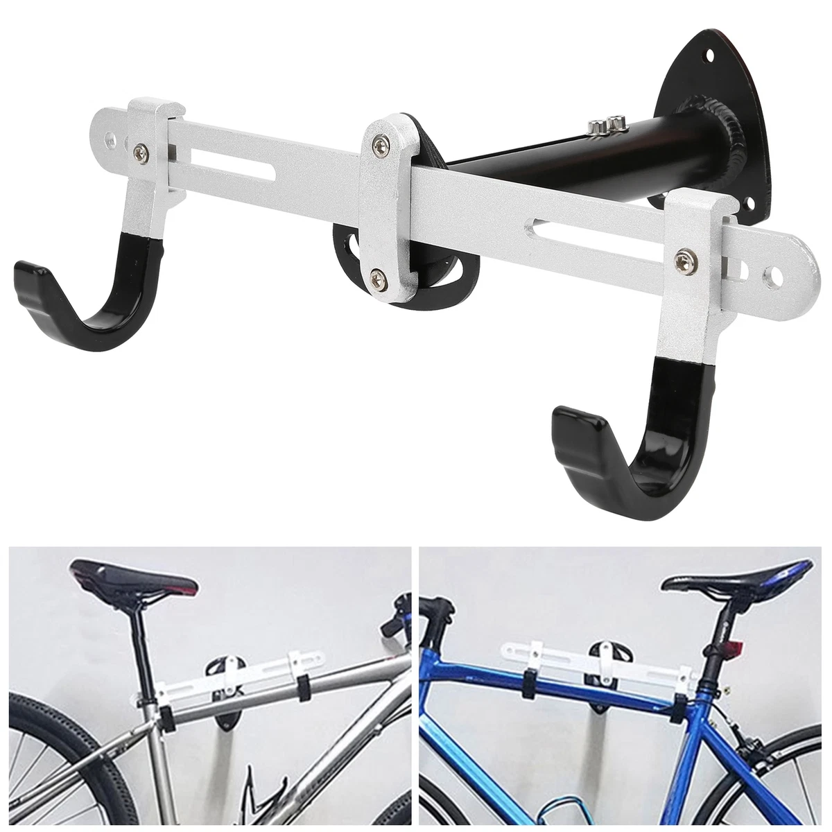 Bike Wall Mount Aluminium Alloy Adjustable Bicycle Rack Holder for MTB Road Bike