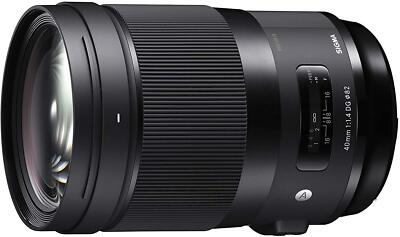 Sigma Art 40mm F1.4 DG HSM Nikon-F Mount Cine Lens - Black for 