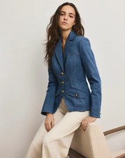 NEW AUTH VERONICA BEARD Randy Denim Dickey Jacket 798, Size 4