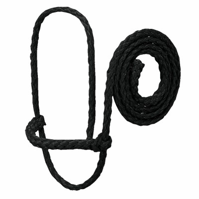 Vieh Polyseil Schaf-Ziegen Halfter, verstellbar, schwarz - 35-7840-BK